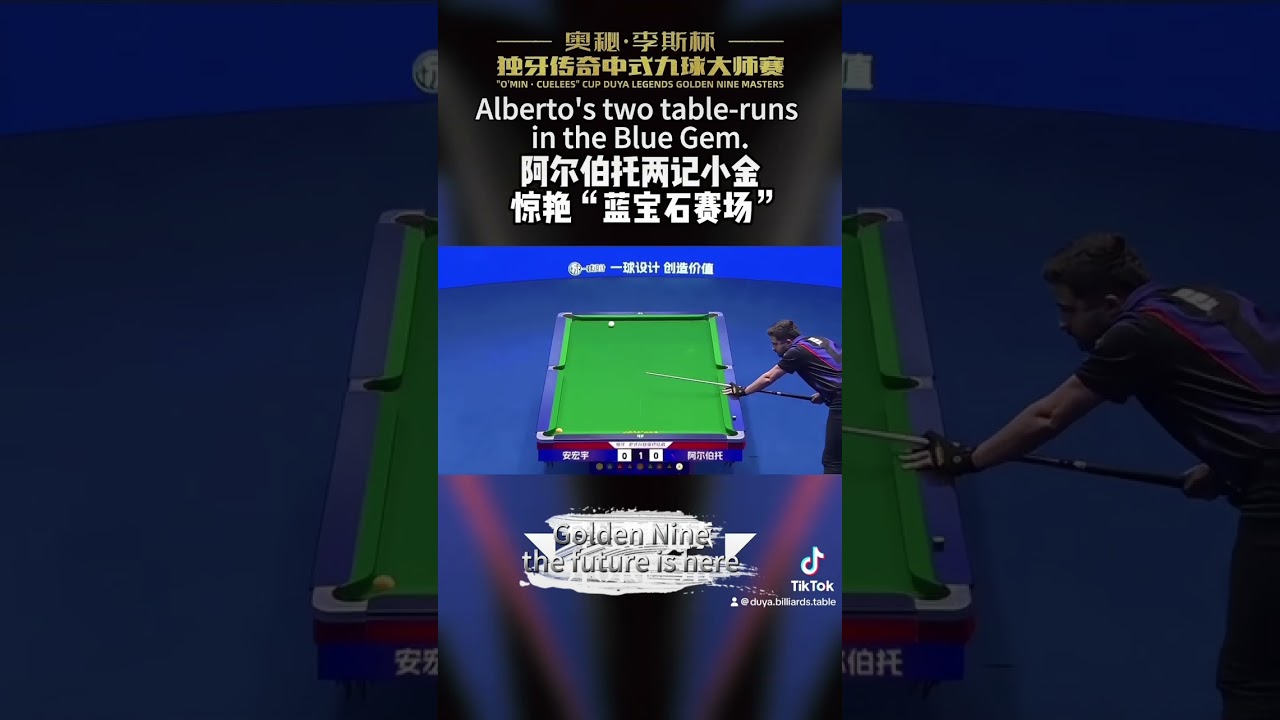 Alberto's two table-runs in the Blue Gem.💓💓 