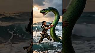 Indian Lady Soldier Saves Grandmother From Giant Snake