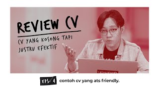 Contoh CV yang ATS Friendly #ReviewCV EP.4