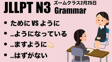 【JLPT N3】 Grammar Test