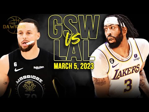 Golden State Warriors vs Los Angeles Lakers Full Game Highlights | March 5, 2023 | FreeDawkins