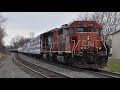 Cn north america sd40 duo on byron hill helpers