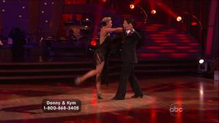 Kym Johnson and Donny Osmond do the Argentine Tango DWTS