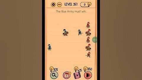 Brain test tricky puzzle level #357 walkthrough solution