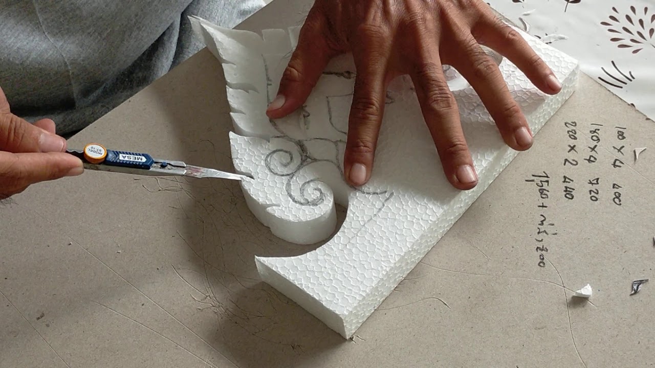 แกะโฟมลายไทย