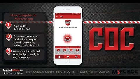 COC - Commando On Call Mobile App [M3 FORCE]