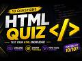 Can You Pass This HTML Quiz? 💻🔥 10 Questions Challenge (Only Smart Devs Win 😏)