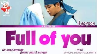 CHERRY BULLET HAEYOON [해윤] 'FULL OF YOU' The King's Affection Ost Part 6 Lyrics han,rom,eng