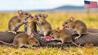 COBRA ATTACKED BY RATS in Flooded Rice Field Survival Story