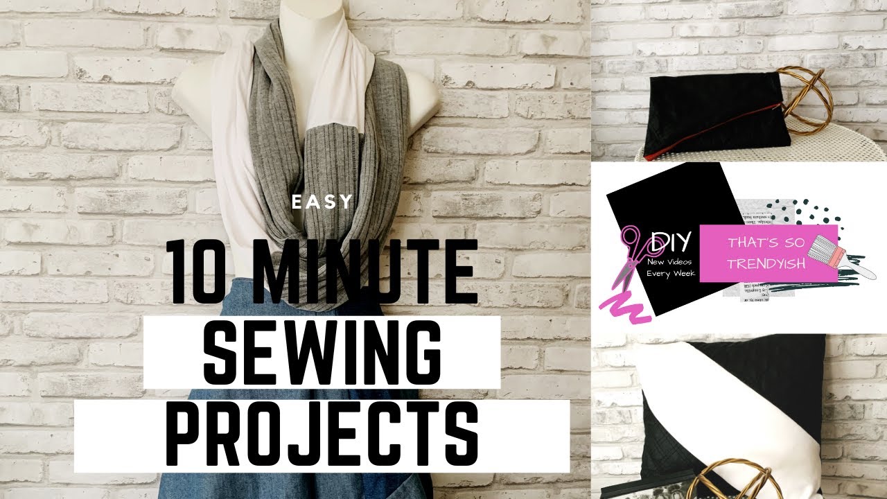 Easy 10 Minute Scrap Fabric Sewing Projects You Can Gift or Sell - YouTube