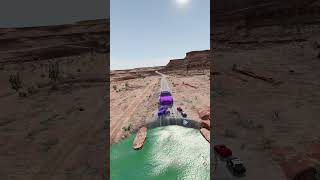 Big & Small Car vs Massive Pit water- BeamNG #beamngdrive #beamngdriveshorts #beamngexperiments