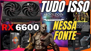 Rysen 5 5600GT   RX6600 on a 400W Power Supply - Game Tests DRIVE 24.9.1 AFMF2