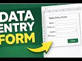 How to Create Data Entry Form in Excel | Beginner Tutorial