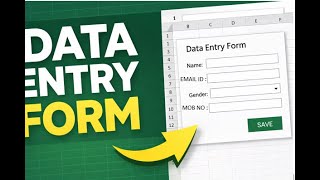 How to Create Data Entry Form in Excel | Beginner Tutorial
