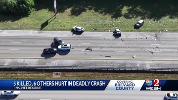 3 dead, 6 injured in wrong way crash on I-95, FHP says