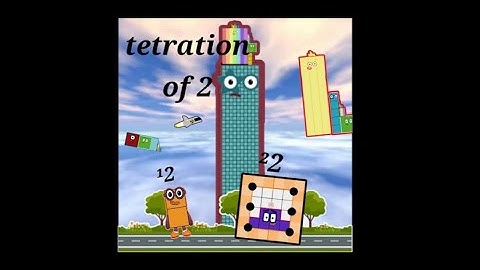 (tetration of 2) numberblocks band ¹2 to ¹³2