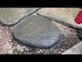 How to DIY large, irregular concrete natural looking stepping stones