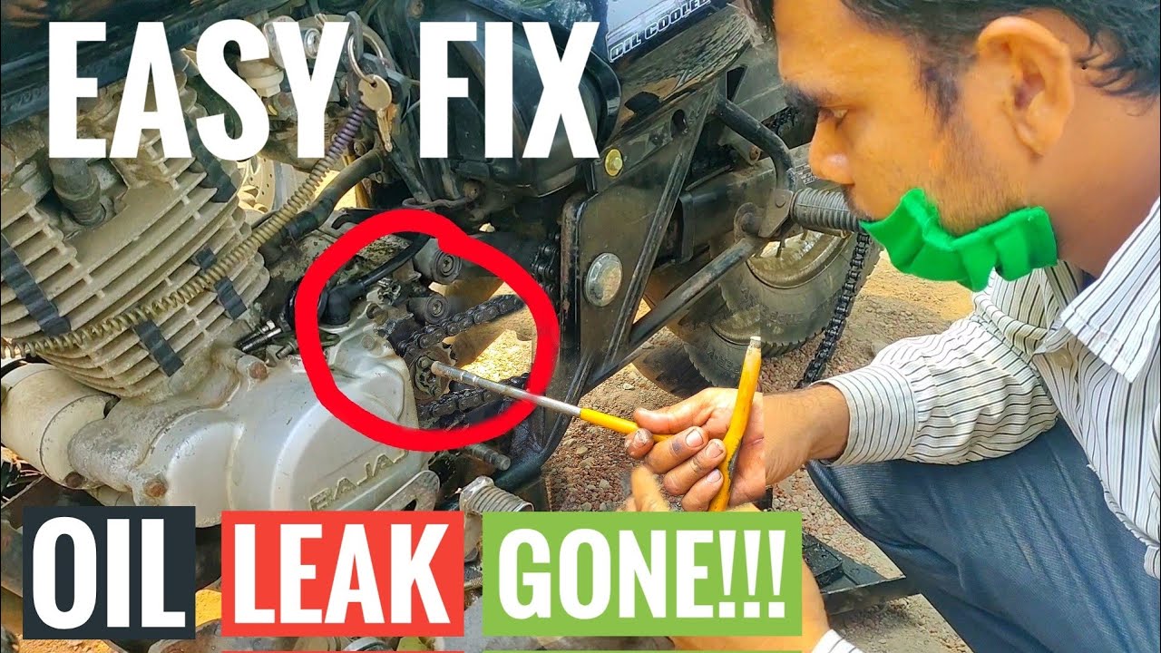 How To Fix Oil Leakage From Motorcycle Engine In 5 Minutes - YouTube