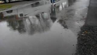 That's a big puddle!