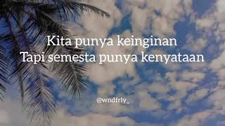 Semesta punya kenyataan