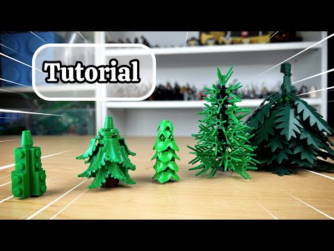 LEGO TREES TUTORIAL (Part 1: Pine Trees) 