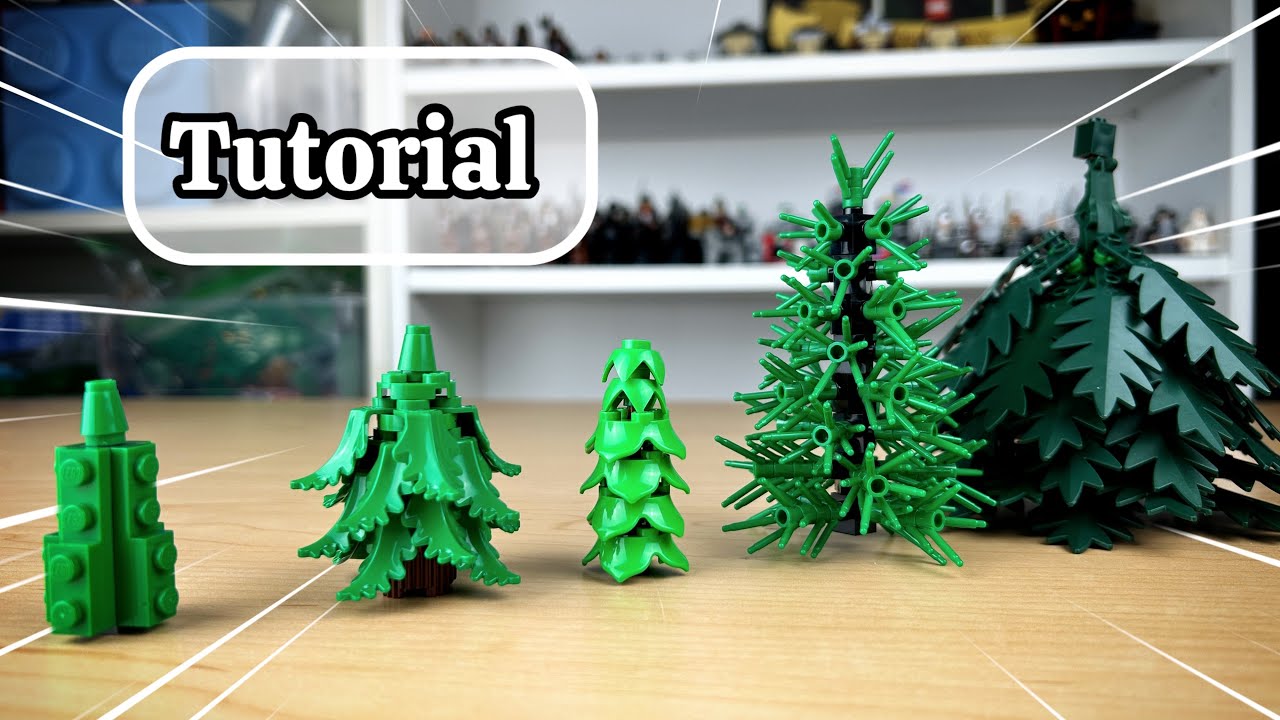 LEGO TREES TUTORIAL (Part 1: Pine Trees) - YouTube
