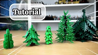 LEGO TREES TUTORIAL (Part 1: Pine Trees) 