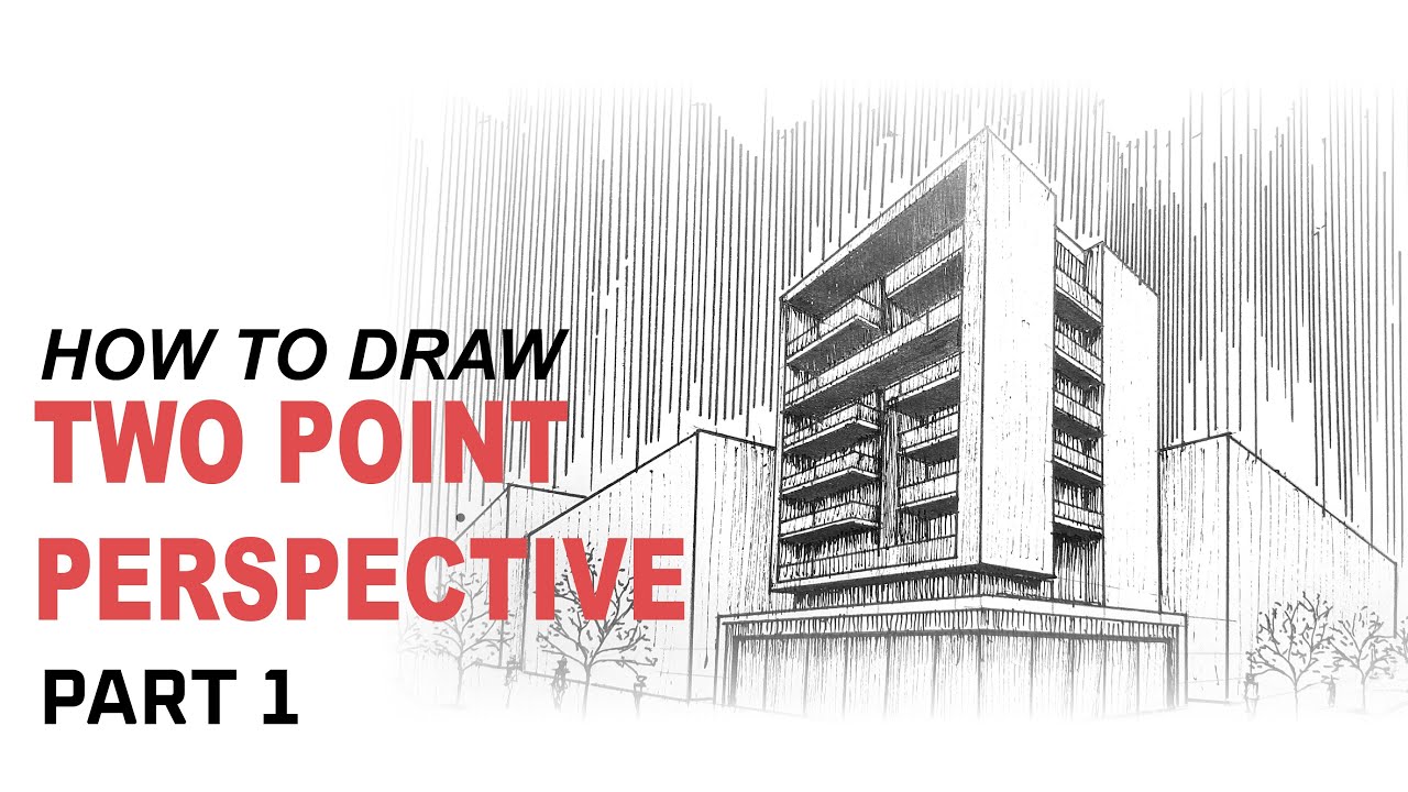 Drawing Buildings in Two-Point Perspective: Step-by-Step Tutorial/part ...
