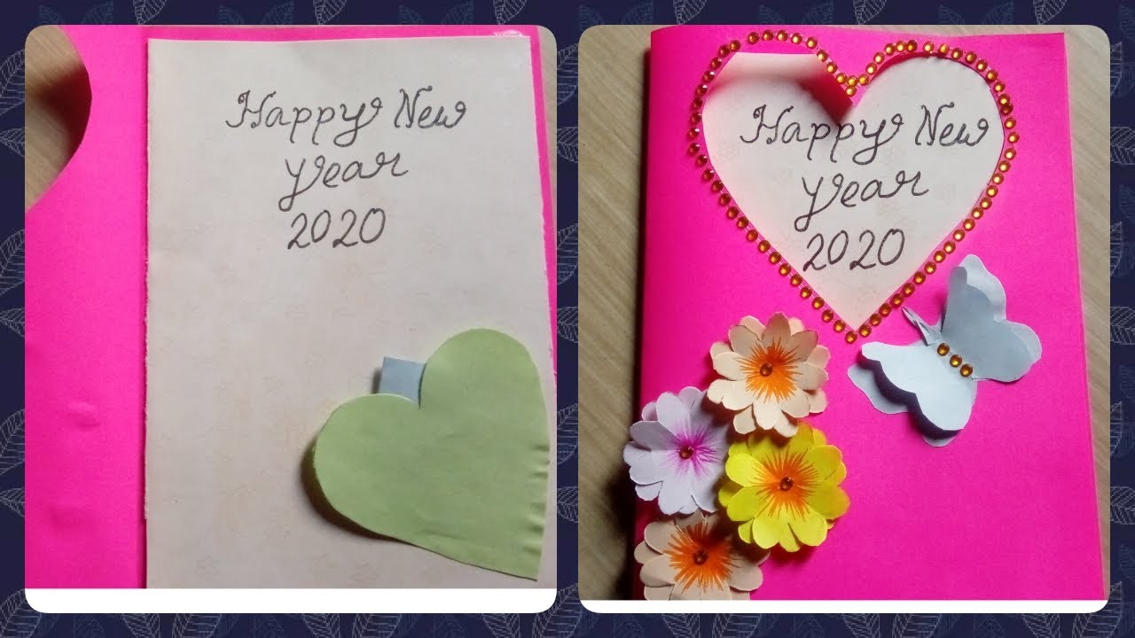 50 happy new year cards 2022 with images Beautiful handmade Happy New Year card idea / DIY new year card - YouTube