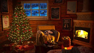Christmas Fireplace Ambience in a Cozy Cabin - Relaxing Winter Sounds by Rainy Guy 19,178 views 4 months ago 8 hours