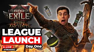 0.5 League Launch Day 1 - SSF Grenades Tactician - Full Campaign - Drops On Twitch