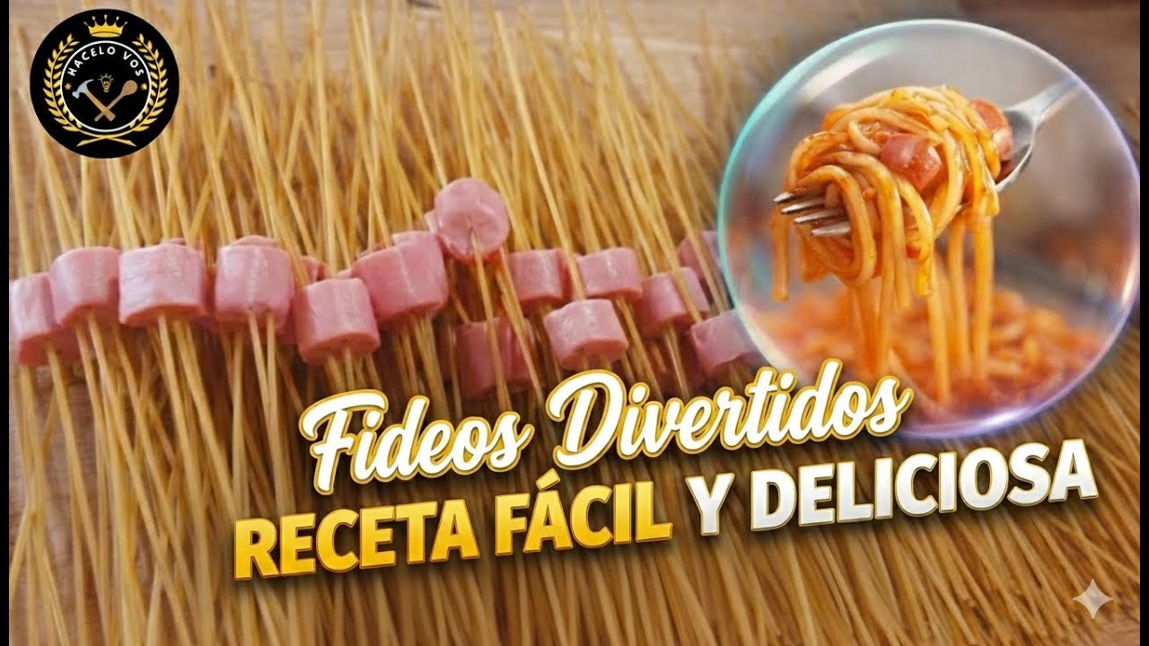 Estos no son fideos comunes… son DIVERTIDOS 😆 || HaceloVos3