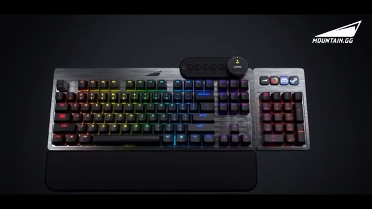 Everest Max - Modular hotswap mechanical keyboard with displays