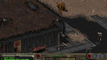 Fallout 1 - part 120 - Cathedral - Boneyard - gameplay - hardest difficulty