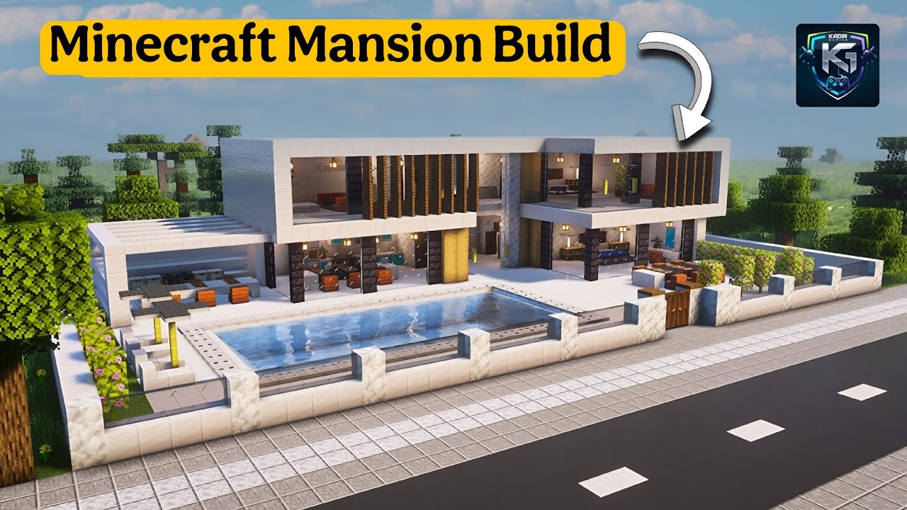 Minecraft Modern Mansion Build 🏡✨ | Luxury House Tutoria