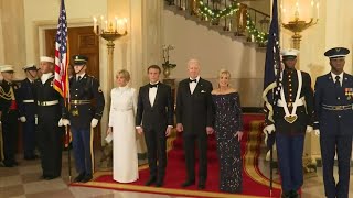 Joe and Jill Biden, Emmanuel and Brigitte Macron pose for family photo at White House | AFP