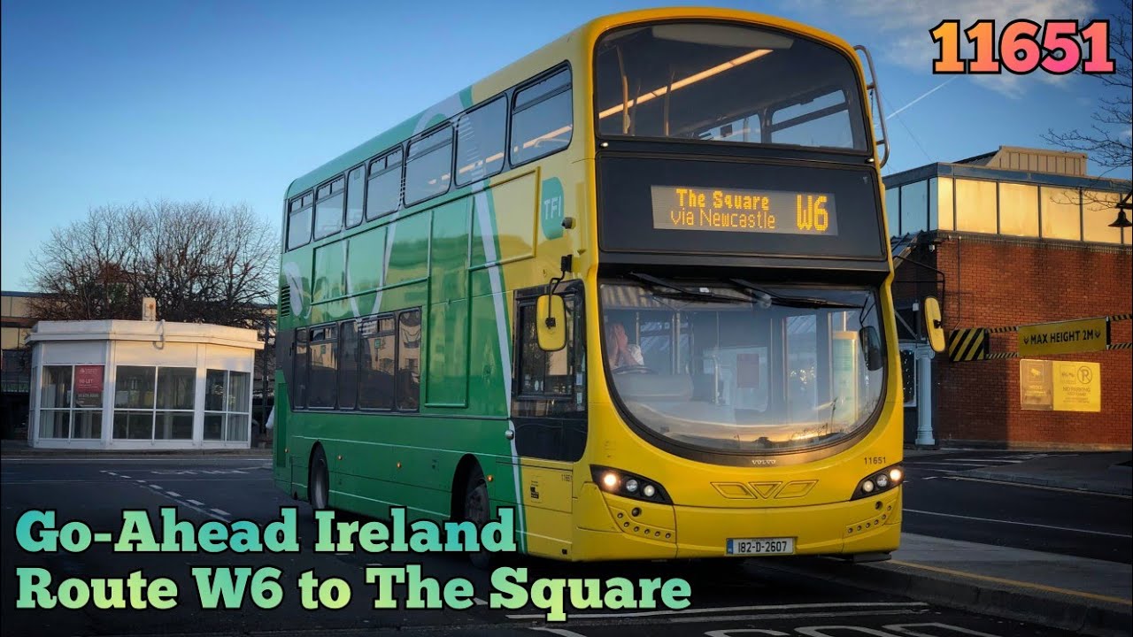Go-Ahead Ireland | Route W6 (Maynooth CC to The Square) | Full Route Visual | 11651 (182-D-2607)