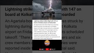 Lightning strikes IndiGo flight with 147 on board at Kolkata airport; all deboarded