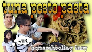 Tuna Pesto Pasta Recipe / Quick and Easy Cooking Challenge for Kids