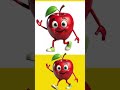 A is for apple 🍎 kids learning video 🤫 #cartoon #aisforapple #shorts