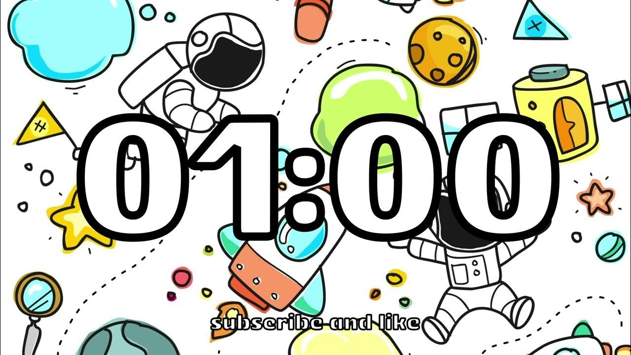 1 Minute Timer With Alarm At The End 1 minute timer with alarm sound at the end. 1 minute countdown with