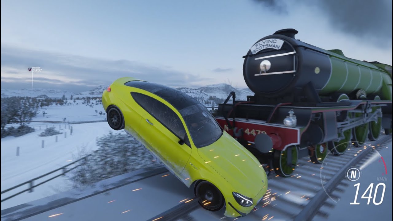 Train Crash Compilation Part 1 - Forza Horizon 4
