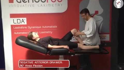 Anterior Drawer Test vs New Medical Device: GNRB arthrometer