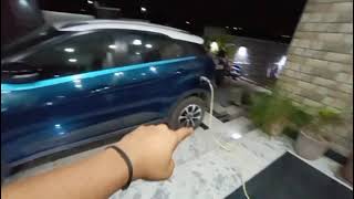 Day 1 Nexon Ev Domestic Charger Charging At Home Car Quest