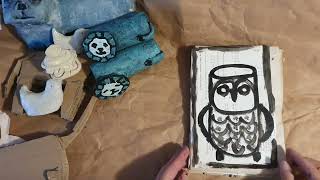 Easy binding of a Grungy Art Junk J., slow down the video with the wheel located at the bottom right