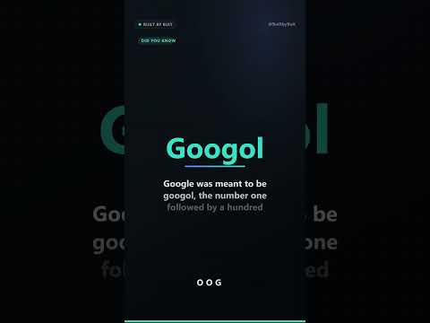 Why is Google spelled the way it is?