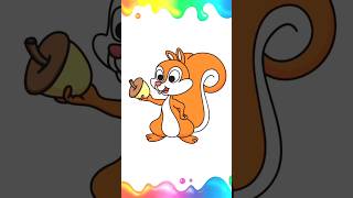 Create a Cute Squirrel with an Acorn in 1 Minutes or Less!