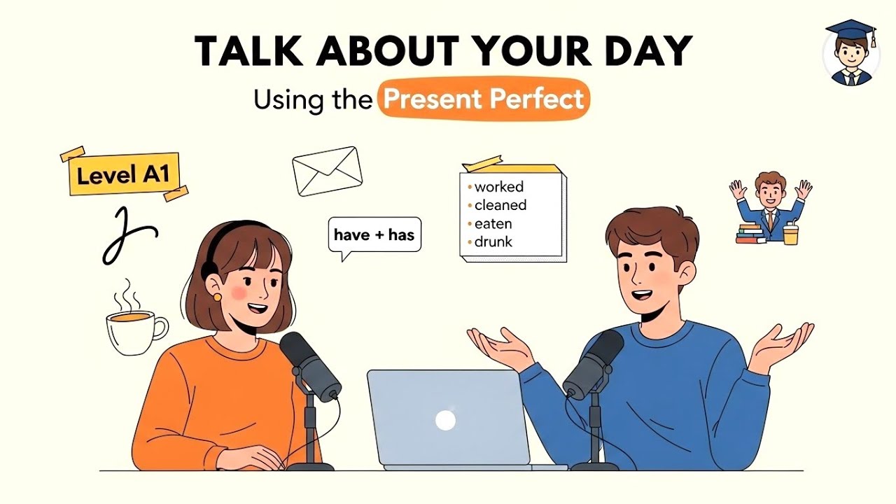 Talk About Your Day in English - Learn Present Perfect Easily | English Podcast for Beginner