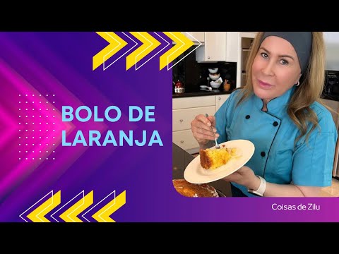 Bolo de Laranja com calda