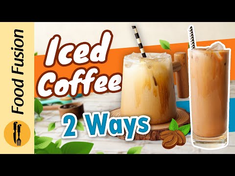 Ice Coffee 2 Ways (Nutella & Lotus) Recipe By Food Fusion